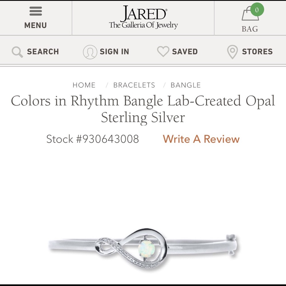 ISO WILL PAY FOR JARED OPAL INFINITY BRACELET